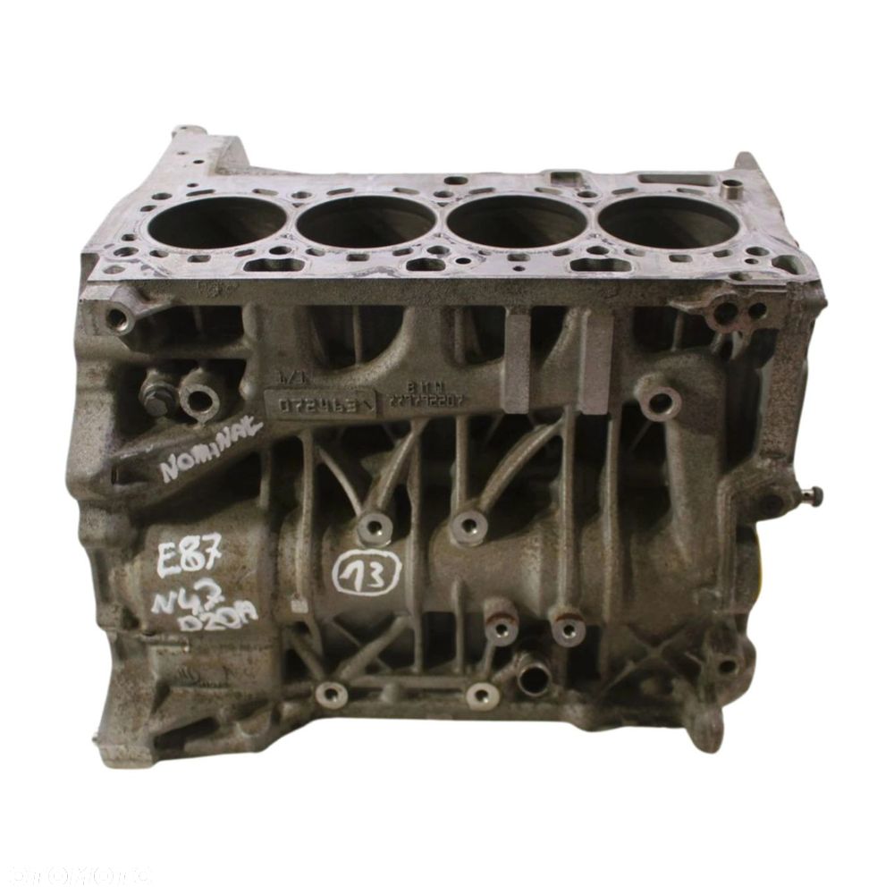 BŁOK SILNIKA BMW E87 E90 E83 E60 2.0D N47D20A N47D20C 7797922 NOMINAŁ