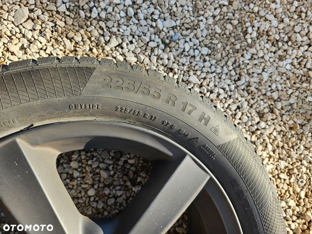 FELGI ALUMINIOWE FELGA KOŁA OPONY 17  7 J  ET 40 5X112 225 55 17 CONTINENTAL WINTER CONTACT TS850P SKODA VOLKSWAGEN - 10