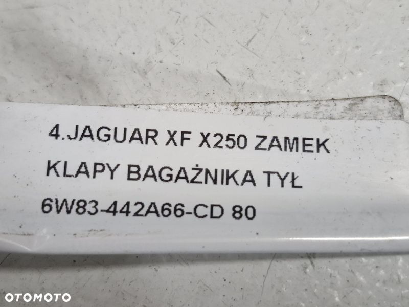 JAGUAR XF X250 ZAMEK KLAPY BAGAŻNIKA TYŁ 6W83-442A66-CD - 7