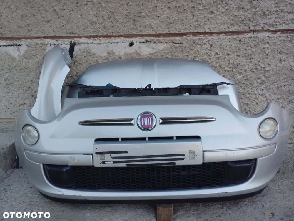ZDERZAK MASKA BŁOTNIK KOMPLETNY PRZÓD FIAT 500 - 2