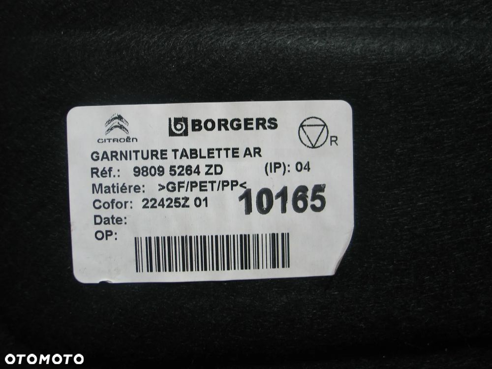polka bagaznika traveller proace spacetourer jumpy 98095264ZD - 8