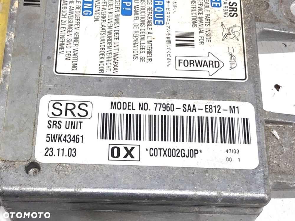 SENSOR AIRBAG  HONDA JAZZ II (GD_, GE3, GE2) 2001 - 2008 1.3 iDSi (GD1) 61 kW [83 KM] benzyna 2002 - - 5