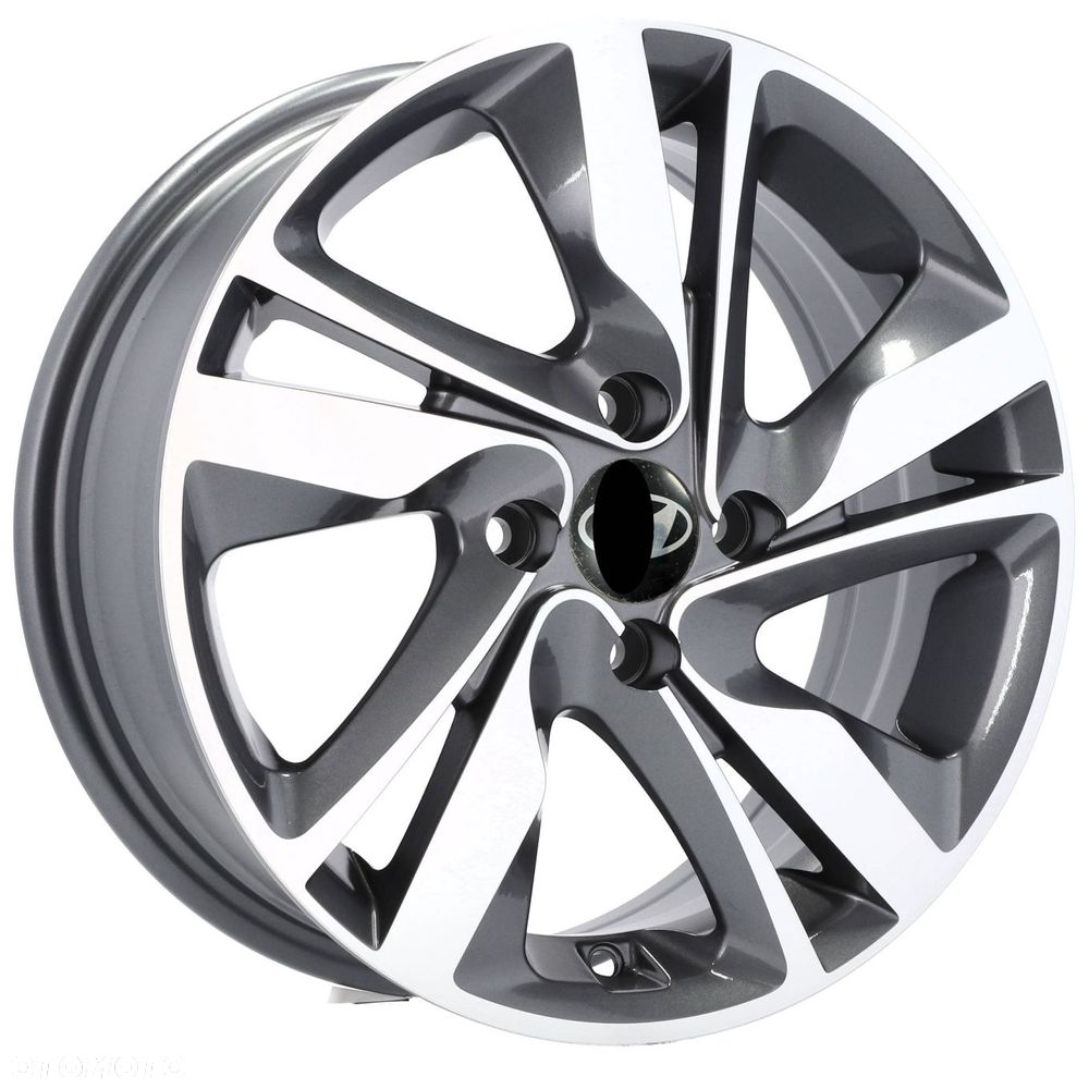 4x Felgi 15 4x100 m.in. do HYUNDAI Accent Bayon Getz i10 i20 KIA Picanto RIO Stonic - BK813 - 2