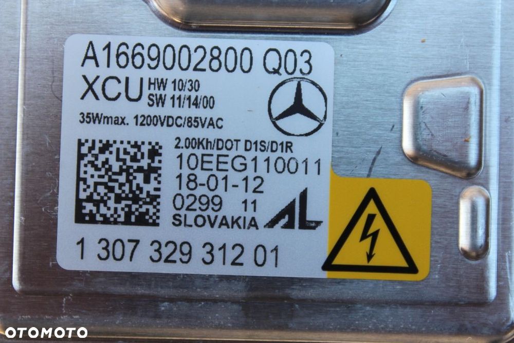 Mercedes A1669002800 Moduł Przetwornica Xenon Nowa - 2