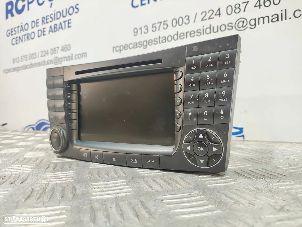 Auto Radio Ecrã GPS Mercedes Benz Class E W211 A2118204497001 2002 a 2009 - 3