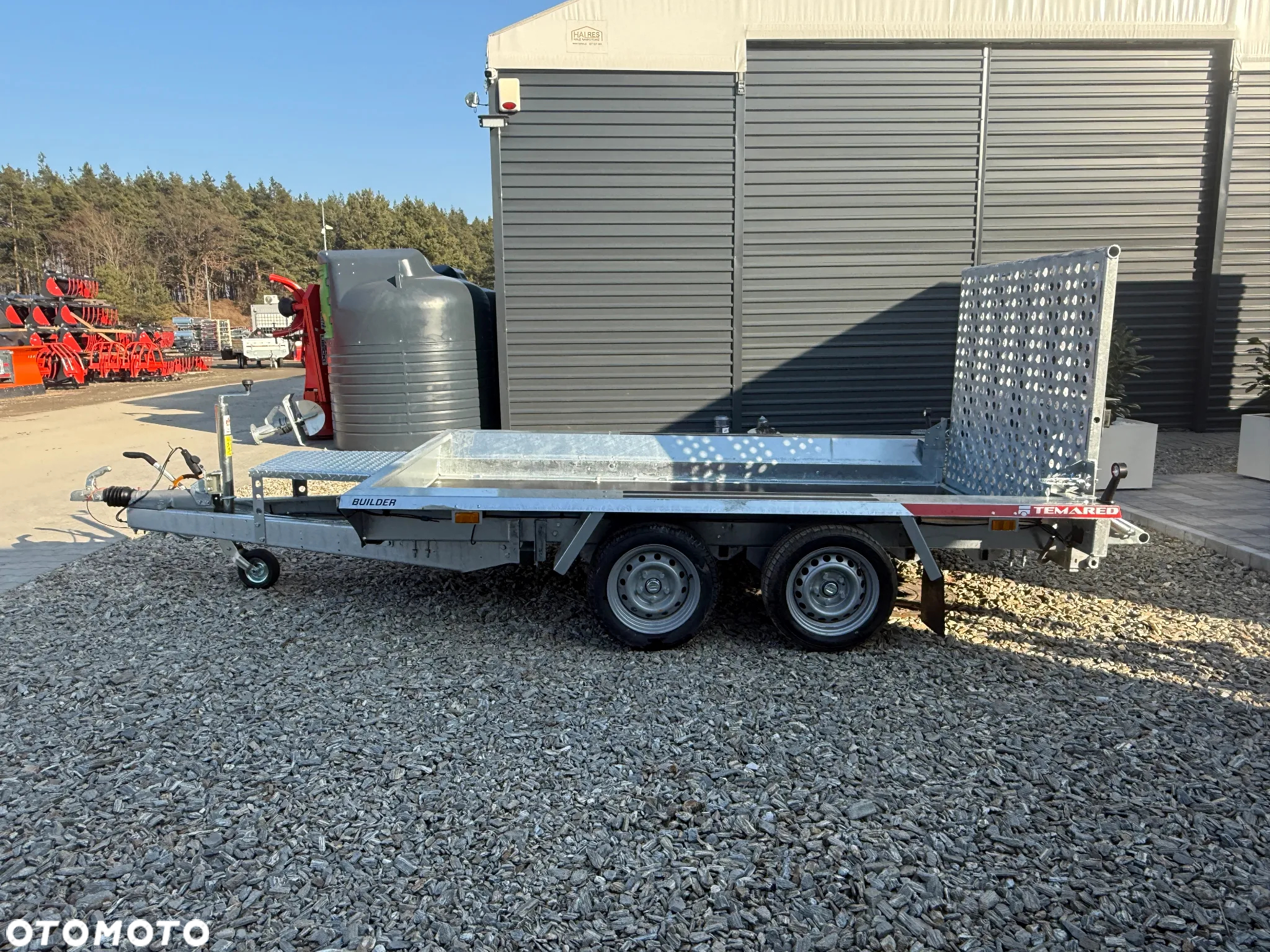 Przyczepa Laweta pod mini-koparkę Temared Builder 3015/2 - 2,98x1,53m - 2