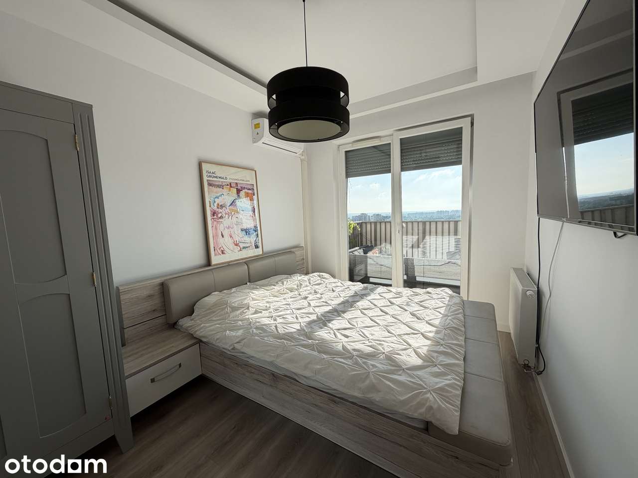 2-pokojowe mieszkanie 46m2 ul. Bochenka wynajem, klimatyzacja, balkon