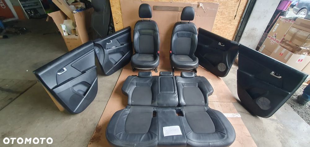 Fotele kanapa boczki podłokietnik komplet półskóra Kia Sportage III - 1