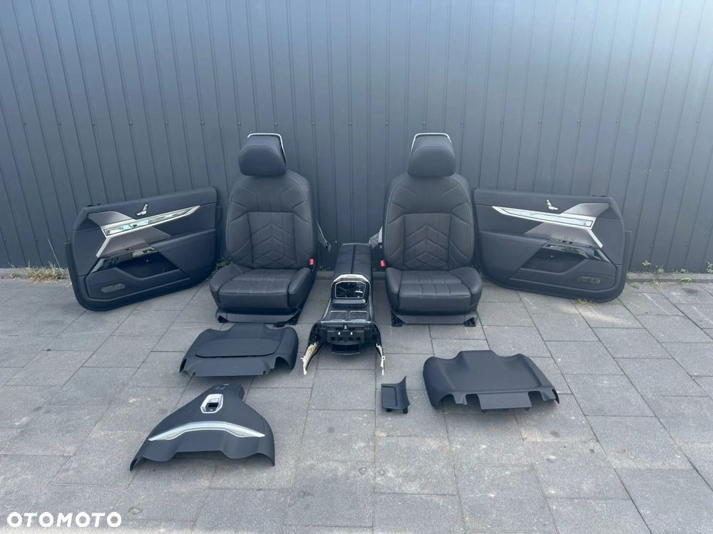 FOTELE TAPICERKA BMW 7 G70 INDIVIDUAL CZARNE MASAŻ WENTYLACJA GRZANE - 1