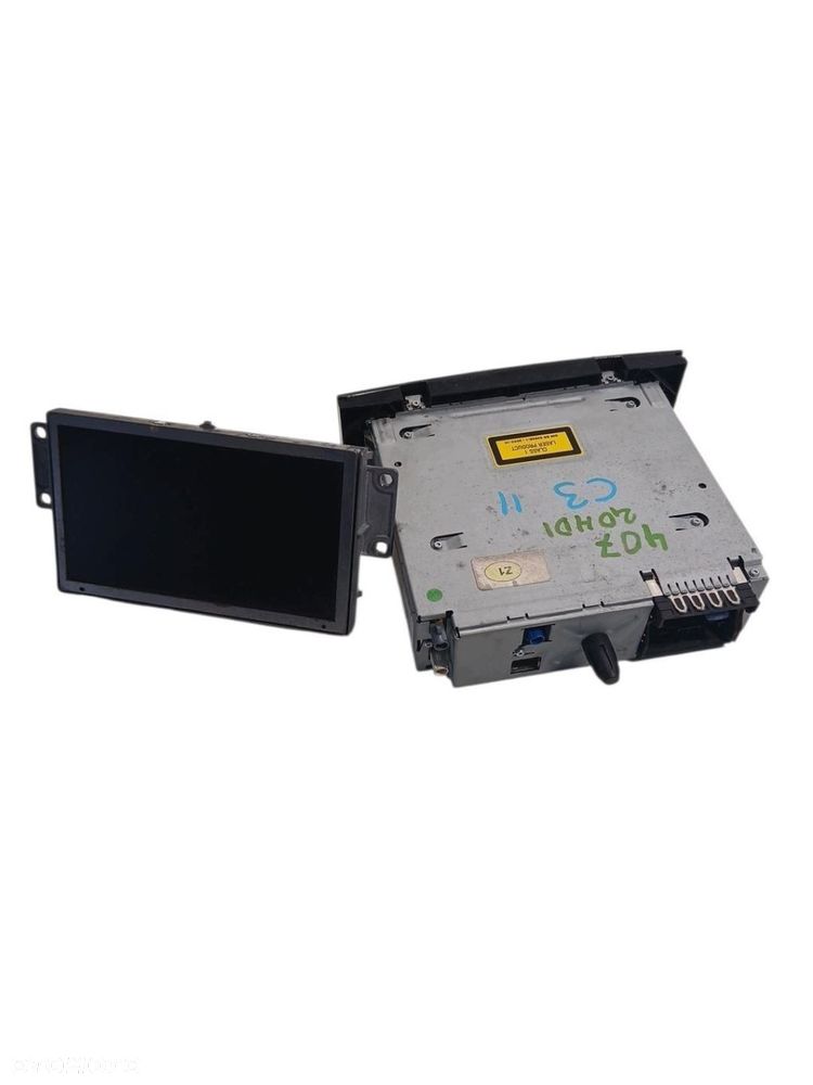 radio cd nawigacja wyświetlacz peugeot 407 9664993180 - 4