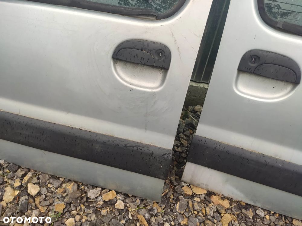 KL Drzwi Prawy Lewy Przód Tył Gołe RENAULT KANGOO I 97- LIFT TEB64 SREBRNE - 3