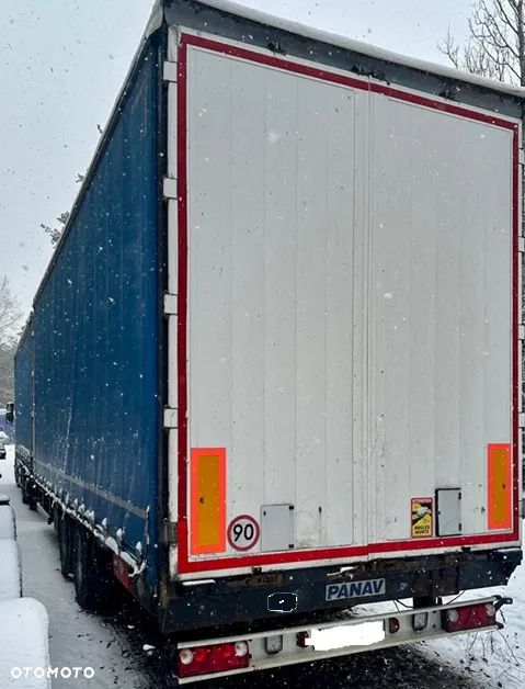 Renault PREMIUM 460DXI 6x2 JUMBO AUTOMAT OŚ PODNOSZONA KLIMA SPOJLERY 2xALUTANK OPONY:80% FIRANKA DŁ:7.40m + PRZYCZEPA TANDEM PANAV OSIE SAF FIRANKA DŁ:8.20m LODÓWKA XENONY EURO 5 EEV 2012r ZESTAW PRZESTRZENNY PRZEJAZDOWY NOWE TACHO!!! - 9