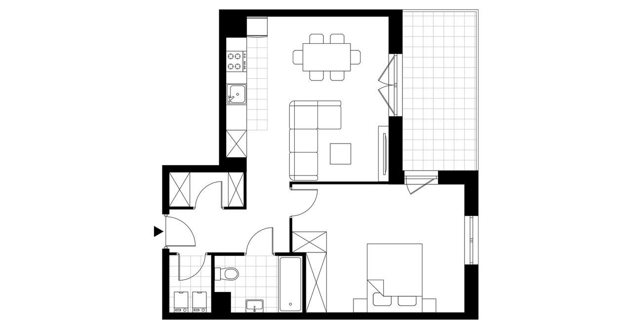 2-pokojowe mieszkanie 52m2 + balkon Bezpośrednio - Pełny obrazek: 3/23