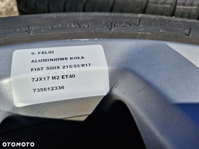 FIAT 500X FELGI ALUMINIOWE 5X110 17 CALI ET40 735612336 KOŁA 7JX17 - 10