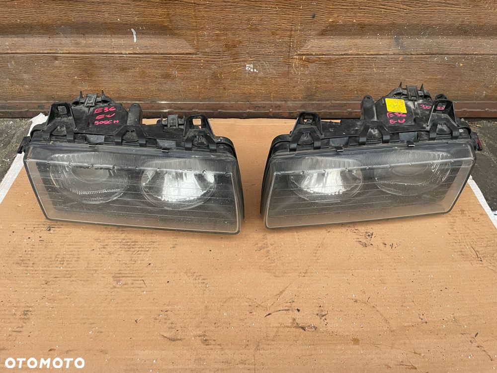 lampy przód bmw e36 coupe cabrio sedan kombi bosch soczewkowe europa - 1