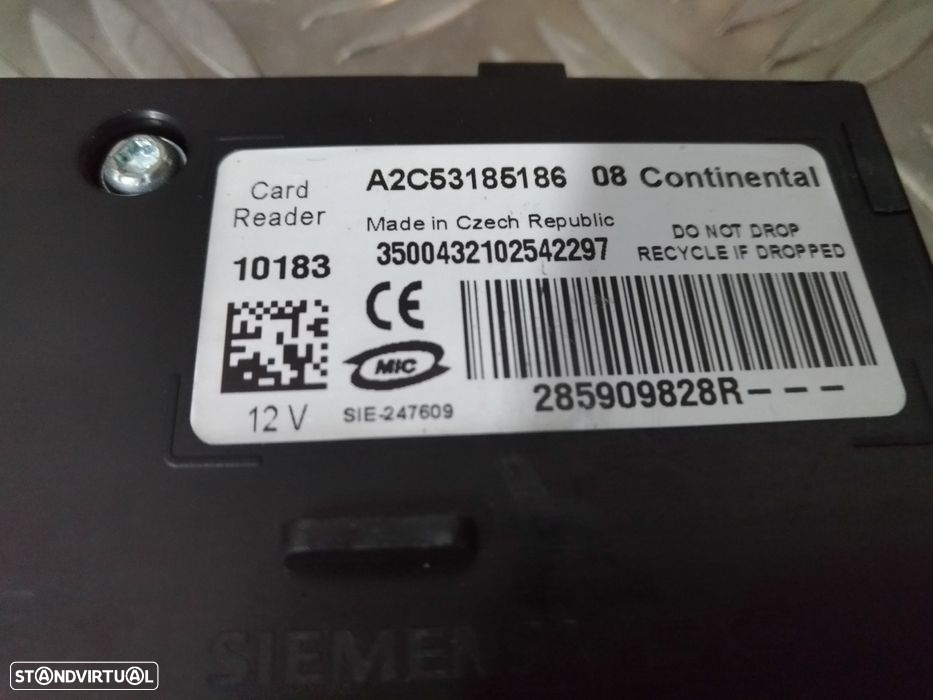 Renault Megane III Dci 105cv Centralina Motor USM , BCM X95 , Cartão - 4