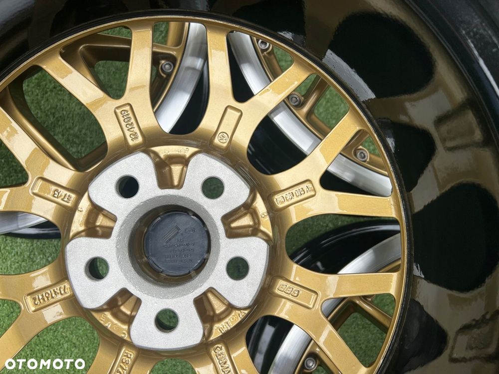 KOMPLET FELG FELGI ALU VW VOLKSWAGEN GOLF POLO 5X100 BBS 16 ORYGINALNE - 11