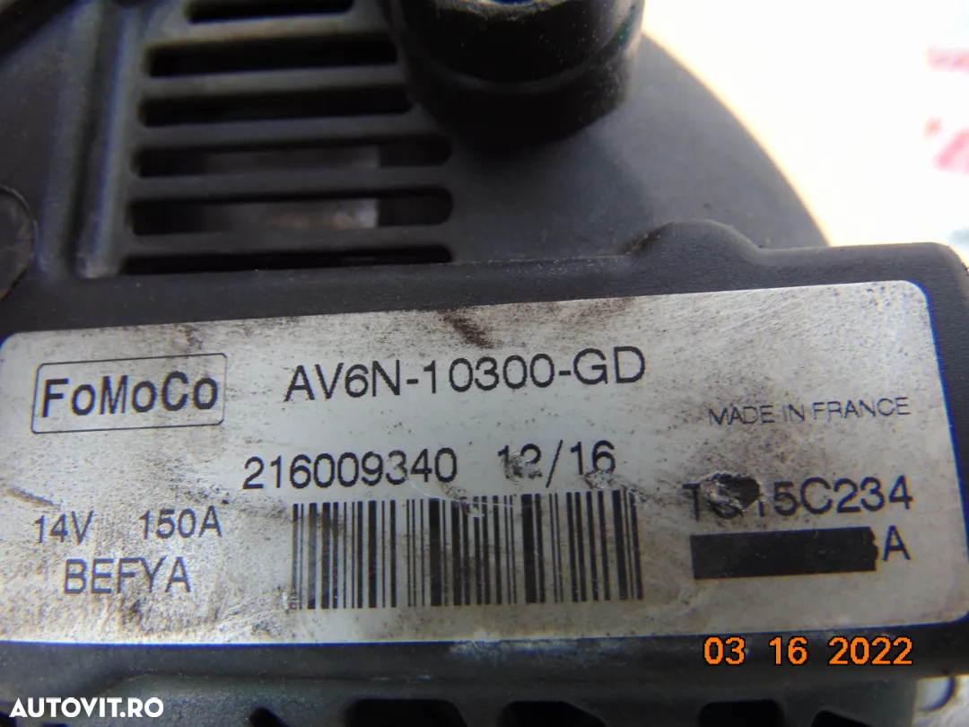 Alternator Ford Focus 3 1.6tdci 1.5tdci Fiesta mondeo MK5 Connect tournier c max 1.5 1.6 - 11