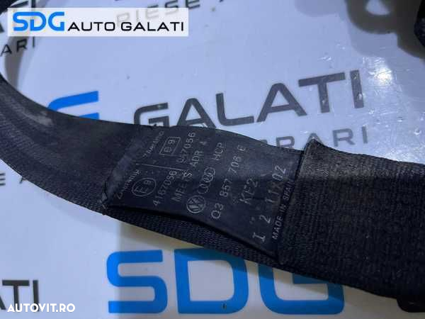 Centura Siguranta Dreapta Fata VW Polo 9N Coupe 2 Usi 2002 - 2008 Cod 6Q3857706E - 4