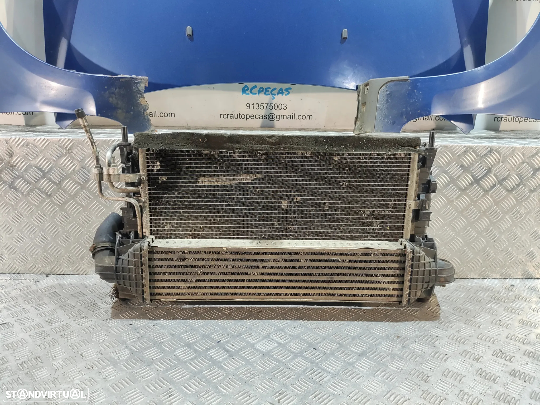 FRENTE COMPLETA FORD FOCUS 2 II MK2 FASE 1 CAPOT PARACHOQUES GUARDA-LAMAS OTICAS RADIADOR VENTILADOR FRENTE FIBRA REFORÇO - 19