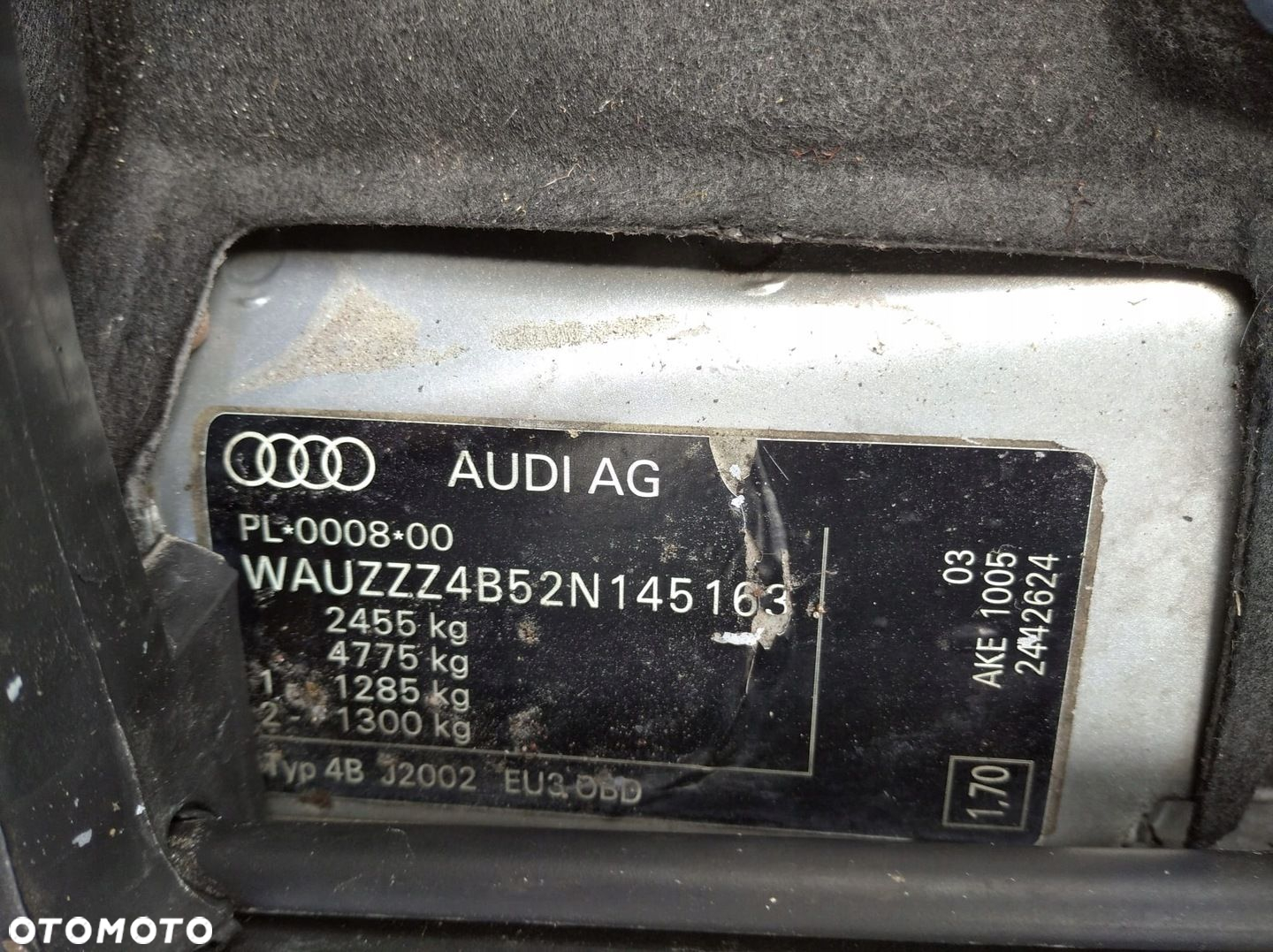 AUDI A6 C5 ALLROAD PRZÓD ZDERZAK BŁOTNIK MASKA LAMPA CHŁODNICE LY7W LV7W - 13
