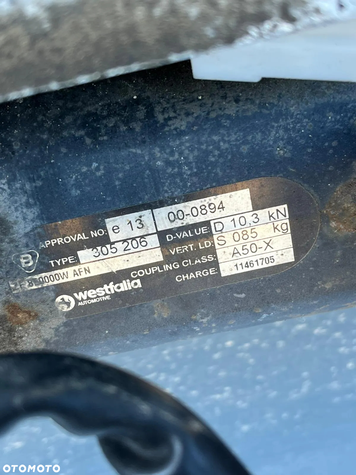 HAK HOLOWNICZY WESTFALIA - AUDI A4/B6, B7 AVANT - 2
