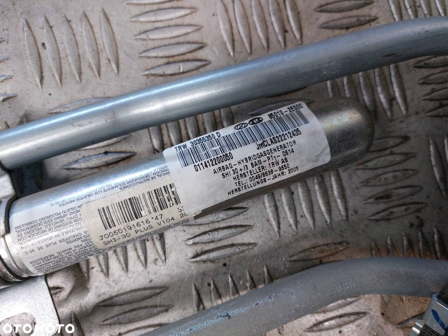 ZESTAW AIRBAG POSTRZAŁOWY KOKPIT HYUNDAI TUCSON I 95910-2E700 - 5