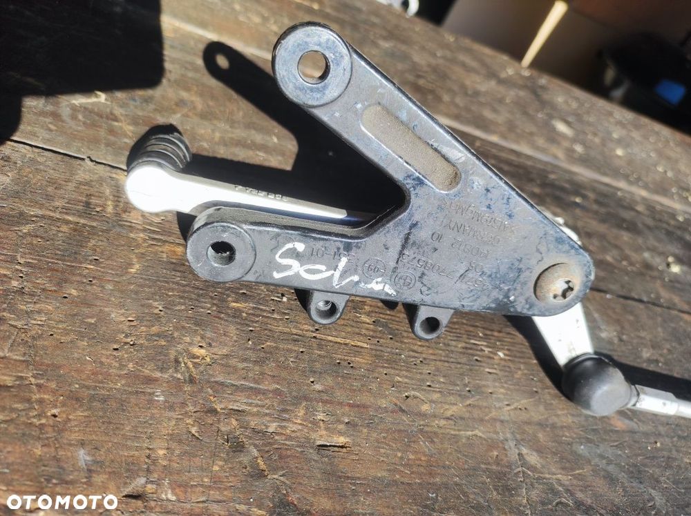 BMW K1200S K1200R K1300S K1300R lewy podnóżek zmiany biegów komplet OEM 46717708573 - 7