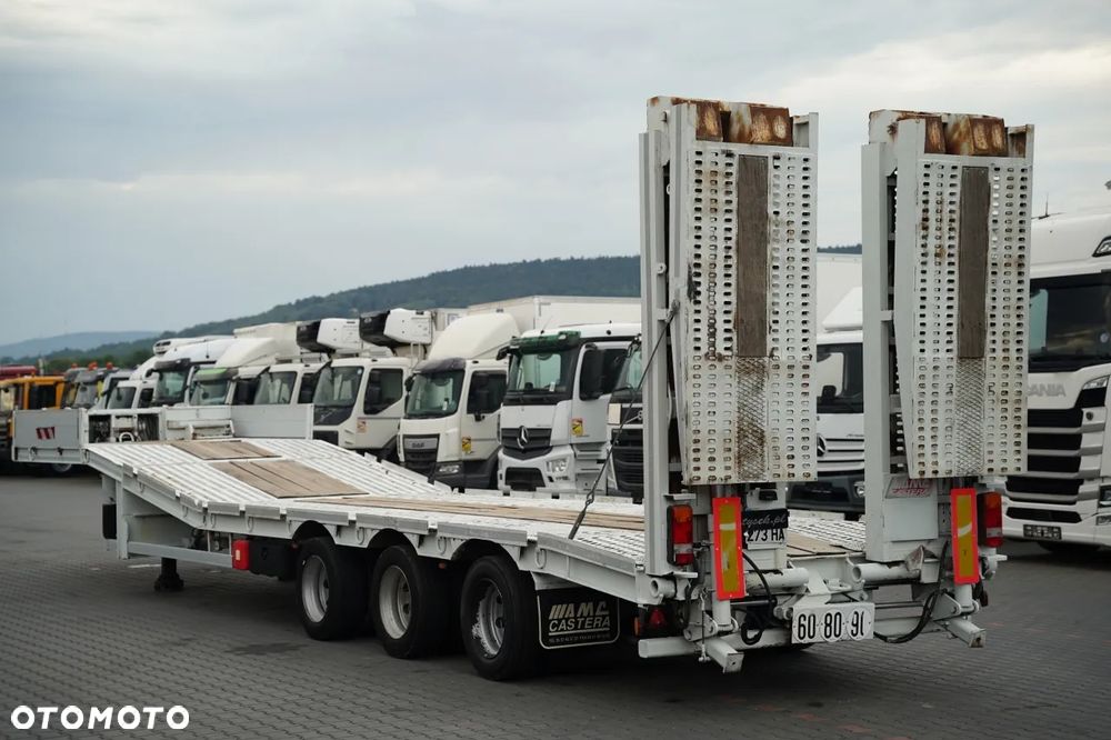 Inny AMC CASTERA NACZEPA LAWETA / NISKOPODWOZIOWA / 13,5 M / PODEST HYDRAULICZNY / NAJAZDY HYDRAULICZNE / OŚ SKRĘTNA / WCIĄGARKA - 6