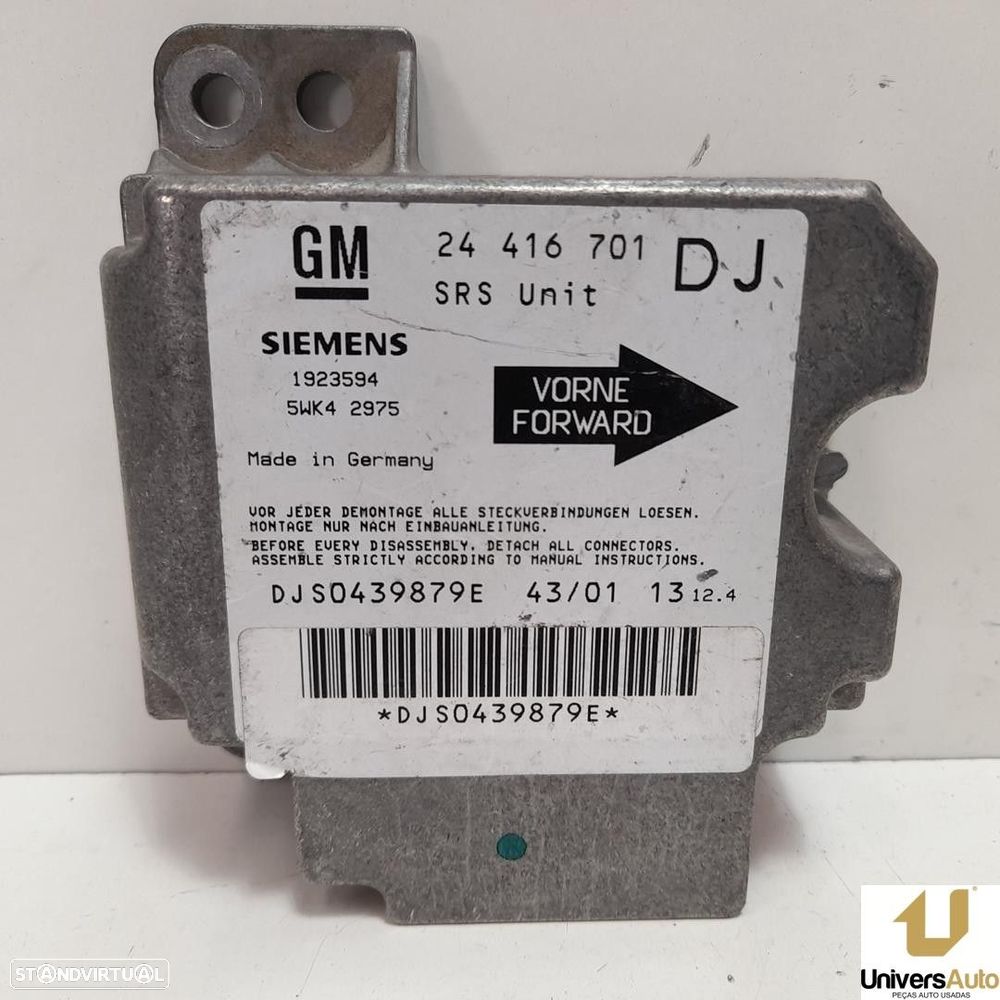 CENTRALINA AIRBAG OPEL VECTRA B 2001 -24416701 - 4