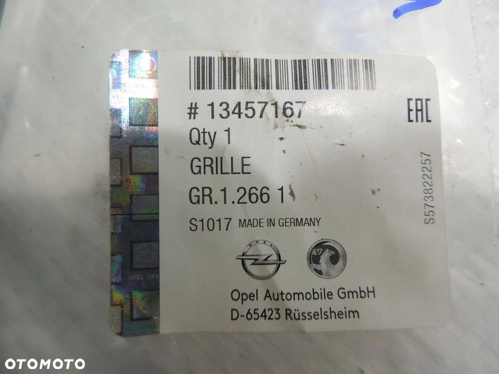 OPEL ADAM KRATKA LEWA ZDERZAKA 13457167 nowa oryginał - 4