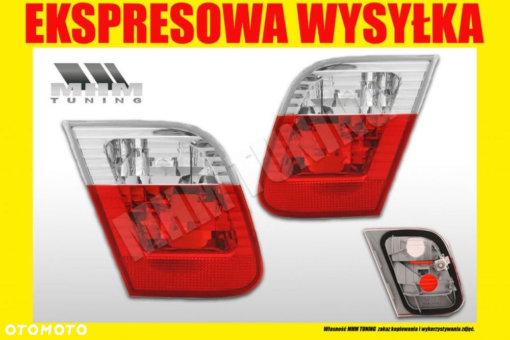 LAMPA TYL KPL BIALY MIGACZ BMW 3 E46 01- LIFT SED - 2
