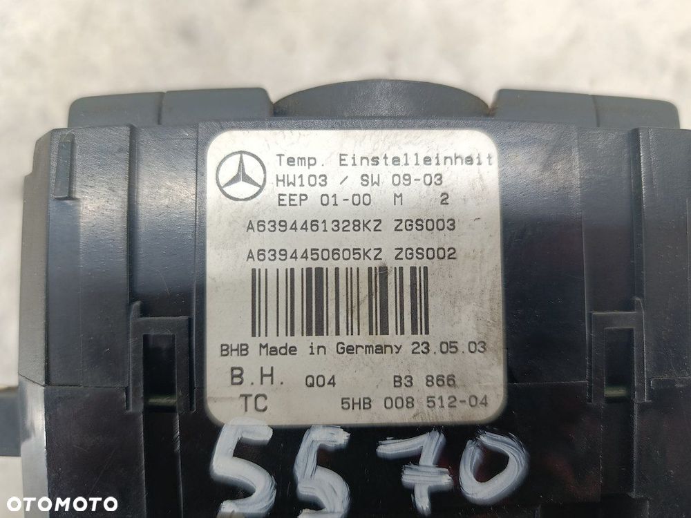 PANEL NAWIEWU MERCEDES VITO W639 A6394461328KZ  A6394450605KZ 5HB008512-04 - 5