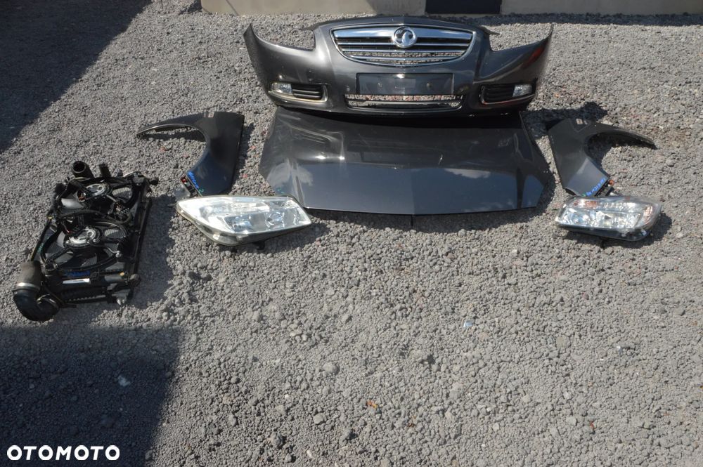 Zderzak maska błotnik lampa chłodnice  komplet przód opel insignia a - 2