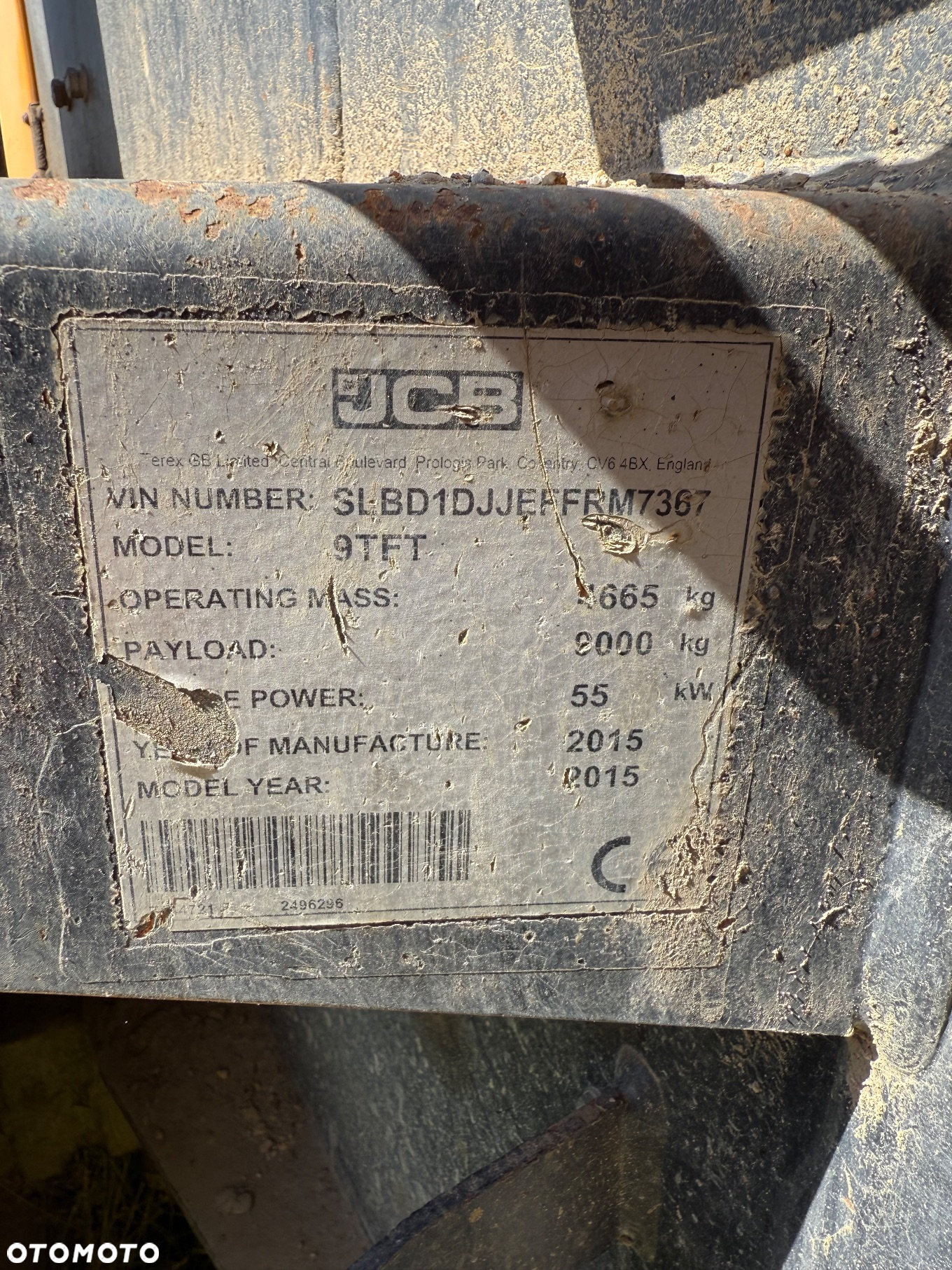 JCB 9TFT - 3
