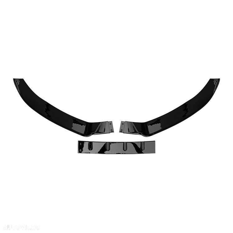 Prelungire Extensie Lip Bara Fata Audi A4 B8 2009-2012, Negru Lucios - 6