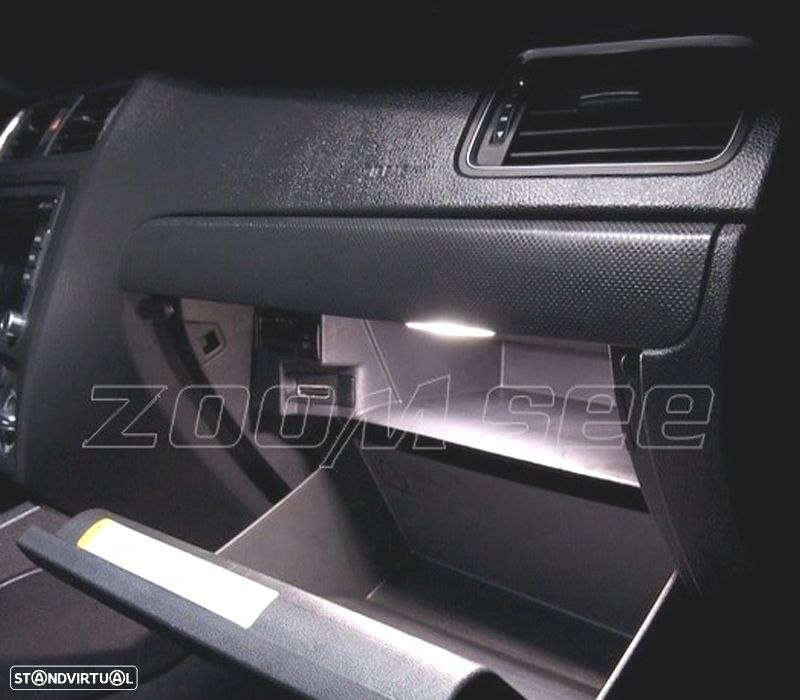 KIT COMPLETO 14 LAMPADAS LED INTERIOR PARA VOLKSWAGEN VW JETTA 6 MK6 MKVI SEDAN 11-18 - 3