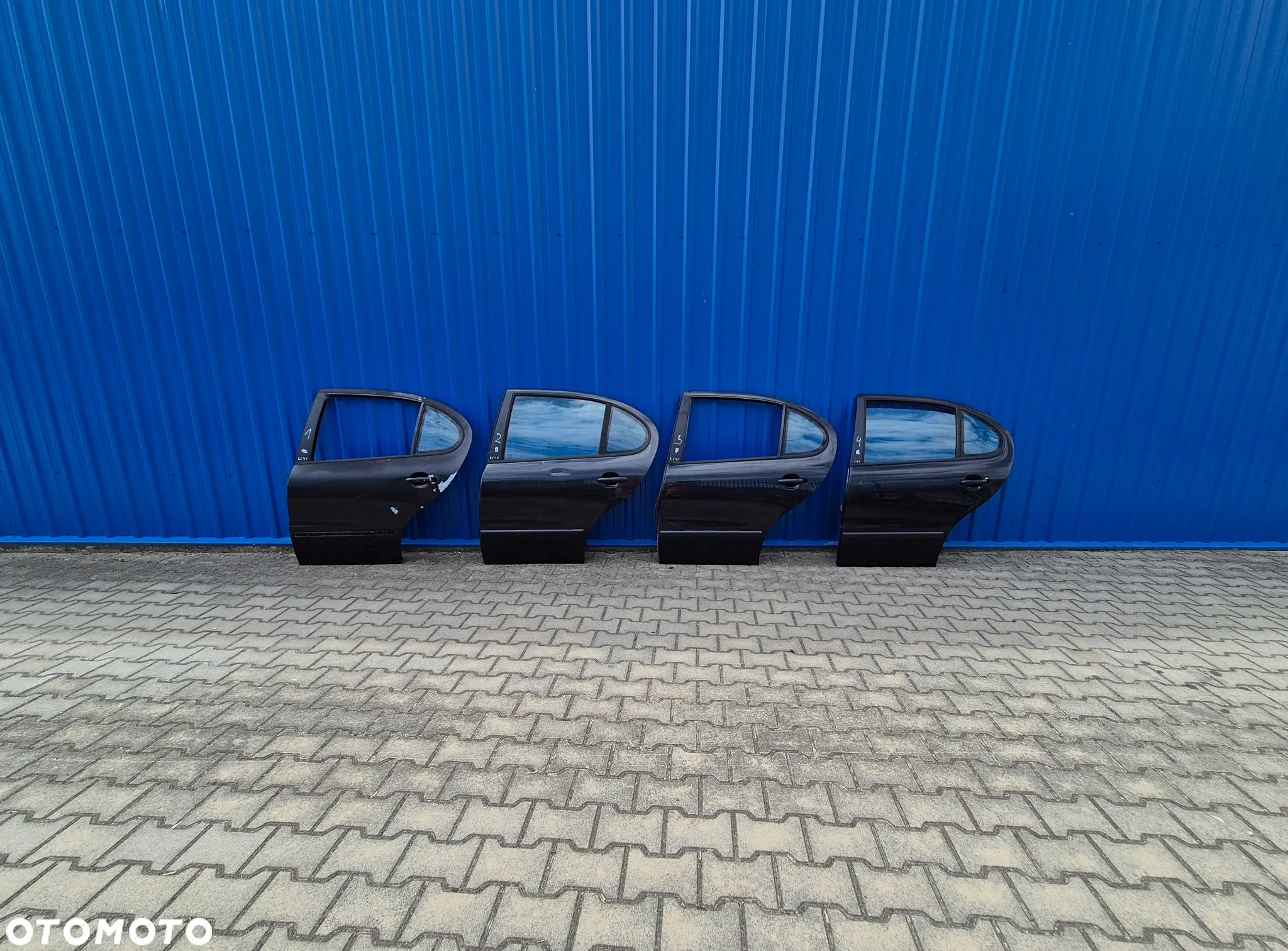 DRZWI TYŁ LEWY LEWE SEAT LEON I ( 1 ) | SEAT TOLEDO II ( 2 ) LC9Z CZARNE - 1