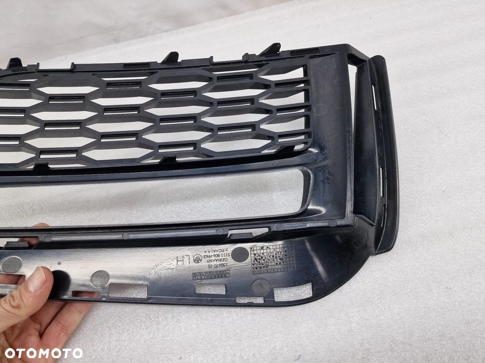 BMW G30 / G31 M-PAKIET 16- LEWA KRATKA BOCZNA ZDERZAKA PRZEDNIEGO PRZÓD , NR 51118064963 / 8064963 , NR AUKCJI C/60 - 7