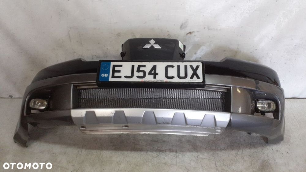 } ZDERZAK PRZÓD MITSUBISHI OUTLANDER 1 I 03-06 SPORT X19 CZARNY HALOGENY - 1
