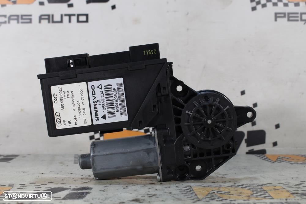 Motor Do Elevador De Vidro Traseiro Direito Audi A4 (8Ec, B7)  8E09598 - 1