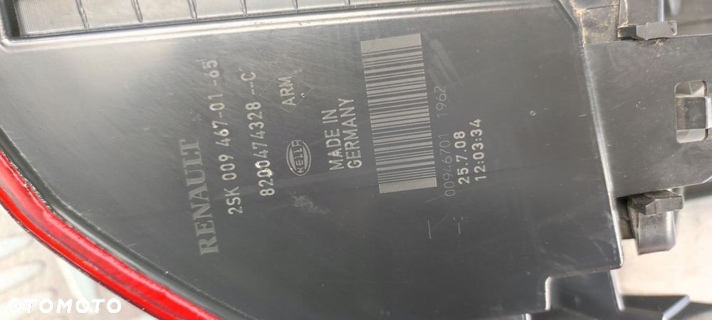 8200474328C lampa lewy lewa tylna tył RENAULT GRAND SCENIC II 2 LIFT LED - 8