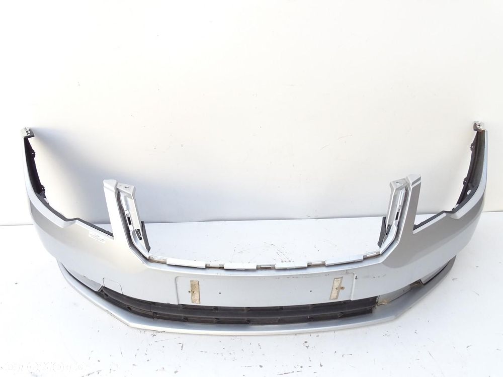 ZDERZAK PRZÓD PRZEDNI + HALOGENY LA7W SKODA SUPERB II LIFT 12-15r - 2