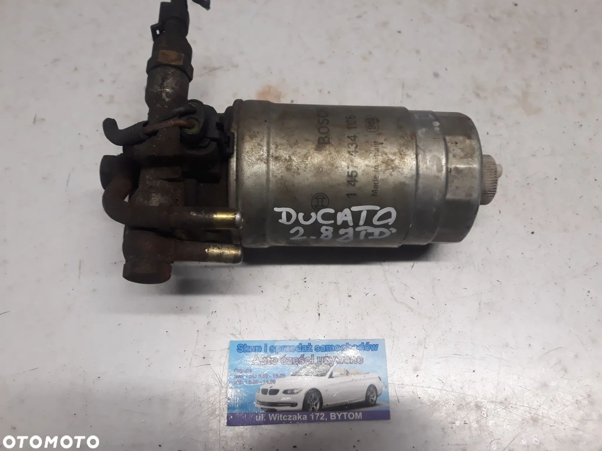 OBUDOWA FILTRA PALIWA FIAT DUCATO II 2,8 JTD  2000r   1457434106 - 1