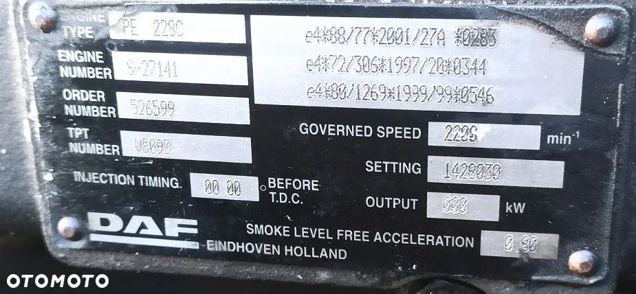 Silnik DAF CF 75 310KM PE228C - 3
