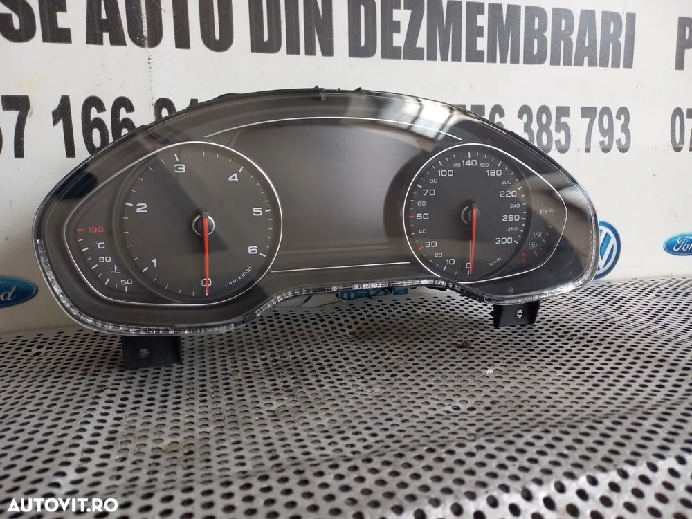 Ceasuri Bord Audi A8 4H D4 An 2010-2011-2012-2013-2014-2015-2016-2017 Volan Stanga Europa Cod 4H0920830D Dezmembrez Audi A8 4H D4 3.0 Tdi Quattro Motor CDT Cutie MXU Volan Stanga - Dezmembrari Arad - 3
