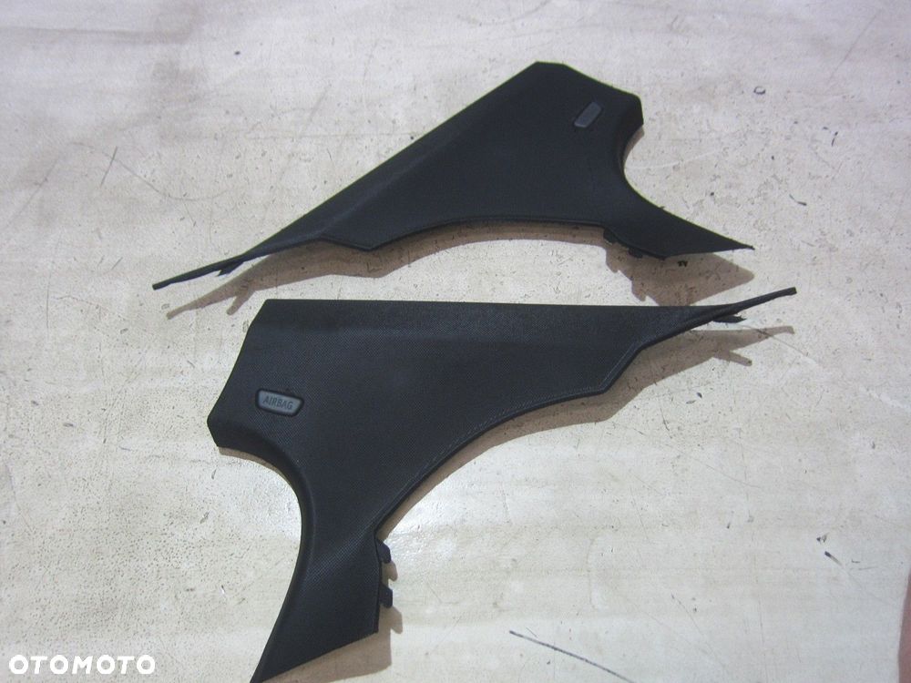 BMW 5 F10 SŁUPKI OSŁONY DASZKI ELEMENTY PODSUFITKI CZARNEJ 51168052676 - 8