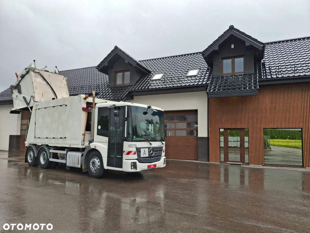 Mercedes-Benz Econic 2630 Śmieciarka Euro 6 FAUN Variopress 522 Zoeller 22m3 3 Osie Tylna Oś Skrętna WAGA MOBA Ważenie Odpadów Zawieszenie Pneumatyczne Centralne Smarowanie Zabudowy - 10