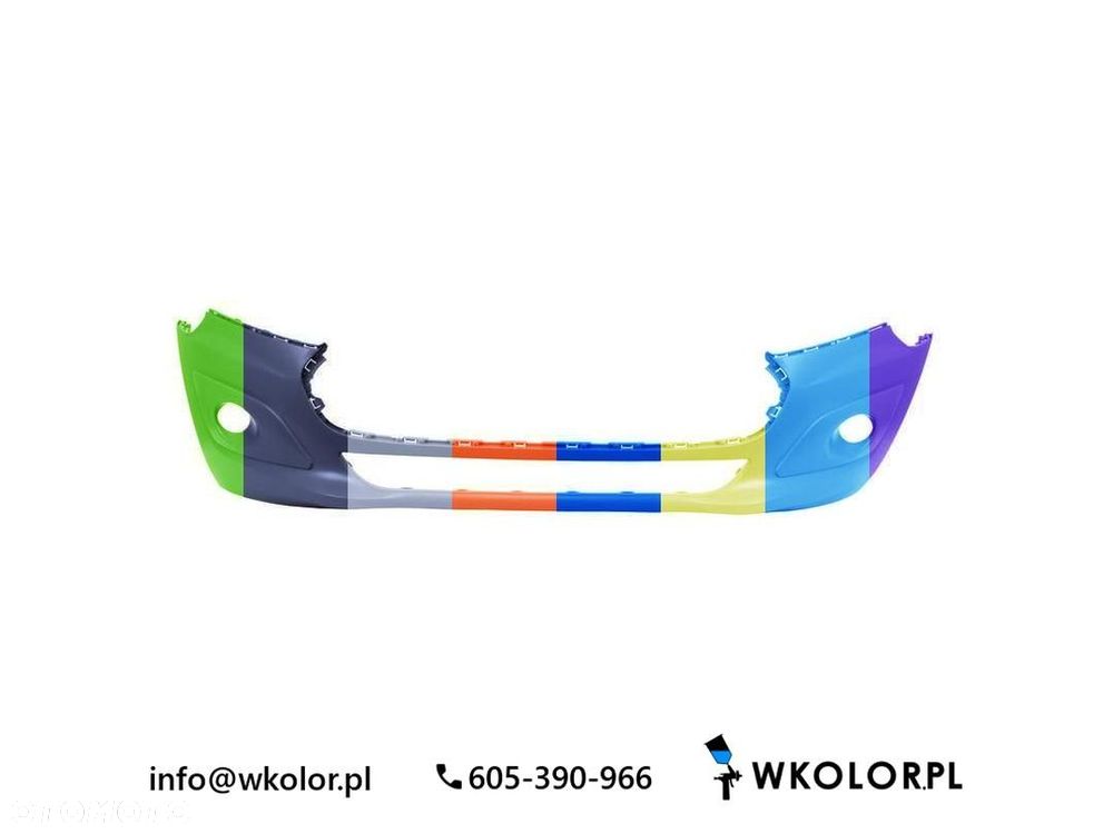 NOWY ZDERZAK FORD TRANSIT CONNECT NADWOZIE WIELKOPRZESTRZENNE 2013-2022 LAKIEROWANY W KOLOR - 1