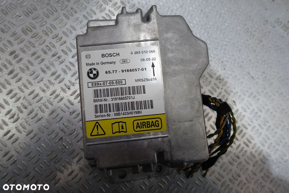BMW STEROWNIK PODUSZEK SENSOR AIRBAG 0285010066 916605701 - 1